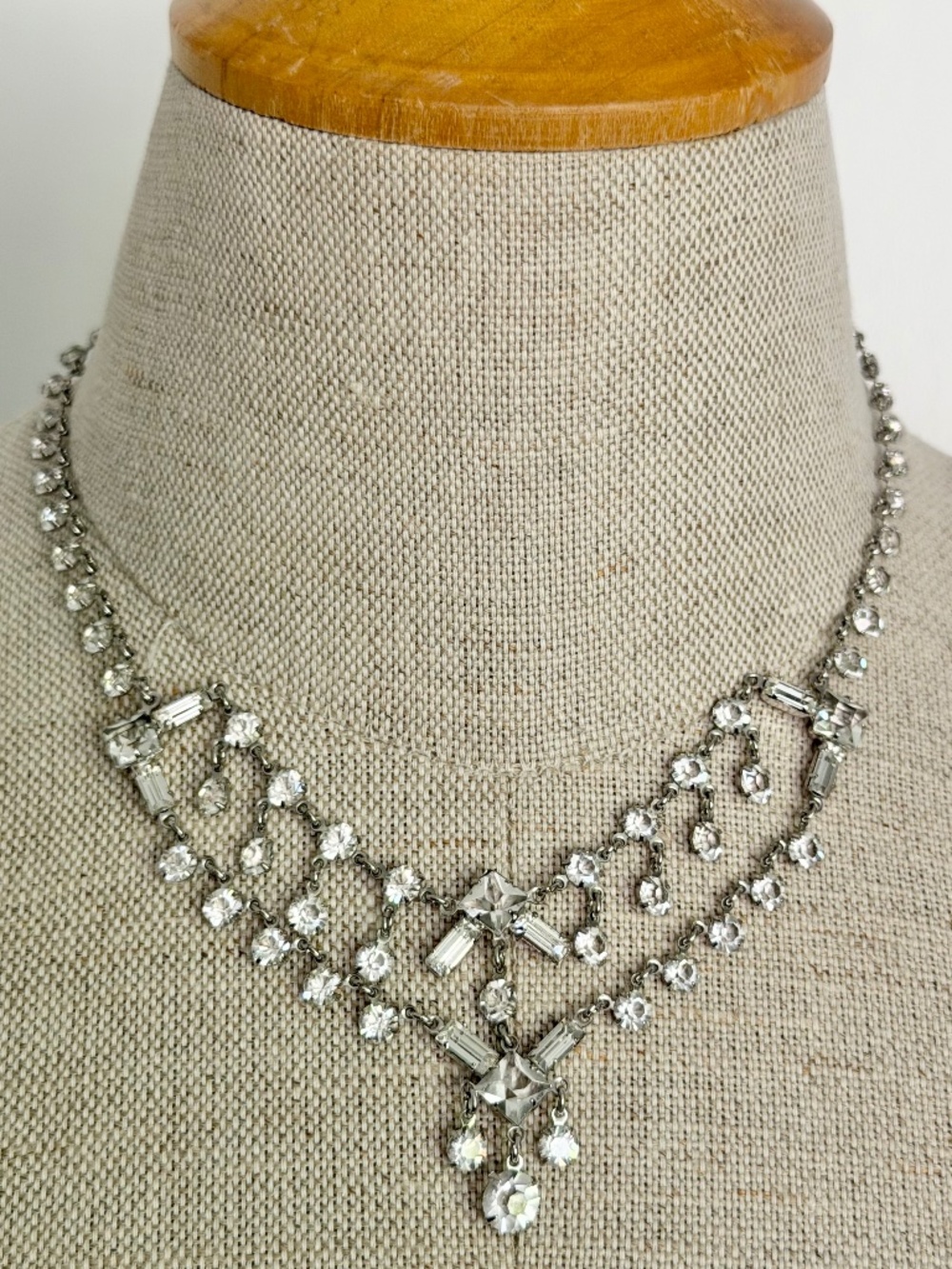 1930s Crystal Choker Necklace